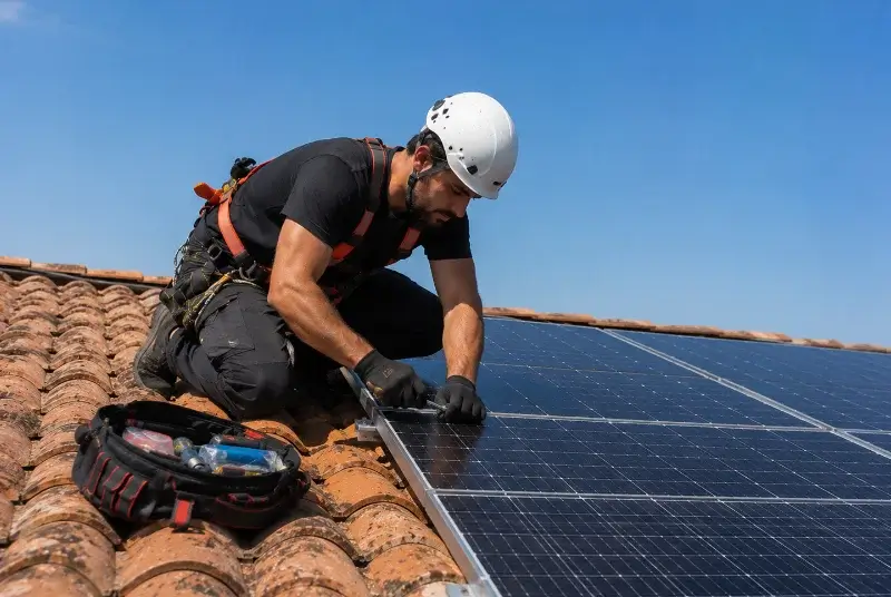 Maintenance et monitoring de panneaux solaires à Contamine-Sarzin
