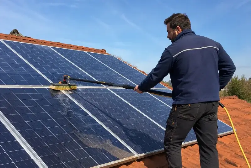 Nettoyage et entretien de panneaux solaires à Contamine-Sarzin